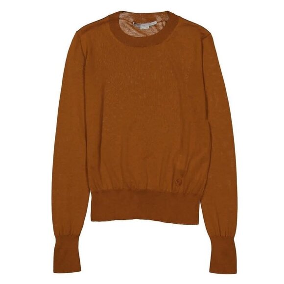 New Stella McCartney Ladies Brown Crewneck Jumper - Picture 5 of 6